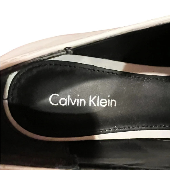 Calvin Klein Women’s White Leather Loafers Size 9 - new without box - Picture 7 of 9